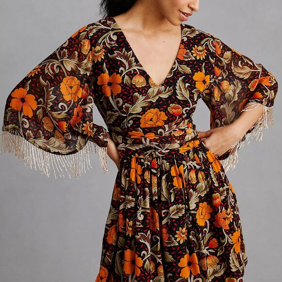 Verb by Pallavi Singhee Fringed Mini Dress - Picture 2 of 4